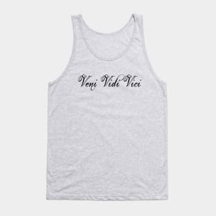 Veni Vidi Vici Minimalist Tank Top